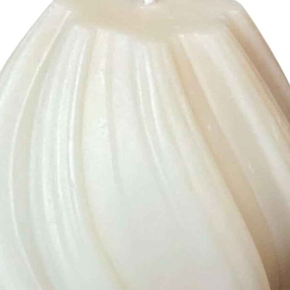 2" Ivory Rose Petals Scented Candle Cylinder Pillar — view 21