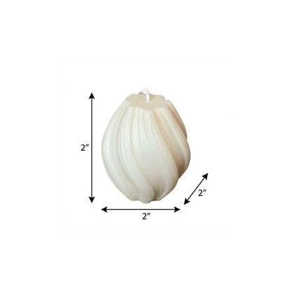 2" Ivory Rose Petals Scented Candle Cylinder Pillar HomeRoots