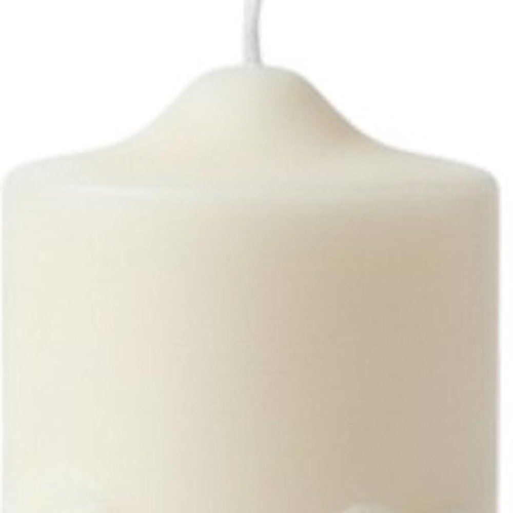 2" Ivory Unscented Candle Round Pillar — view 3