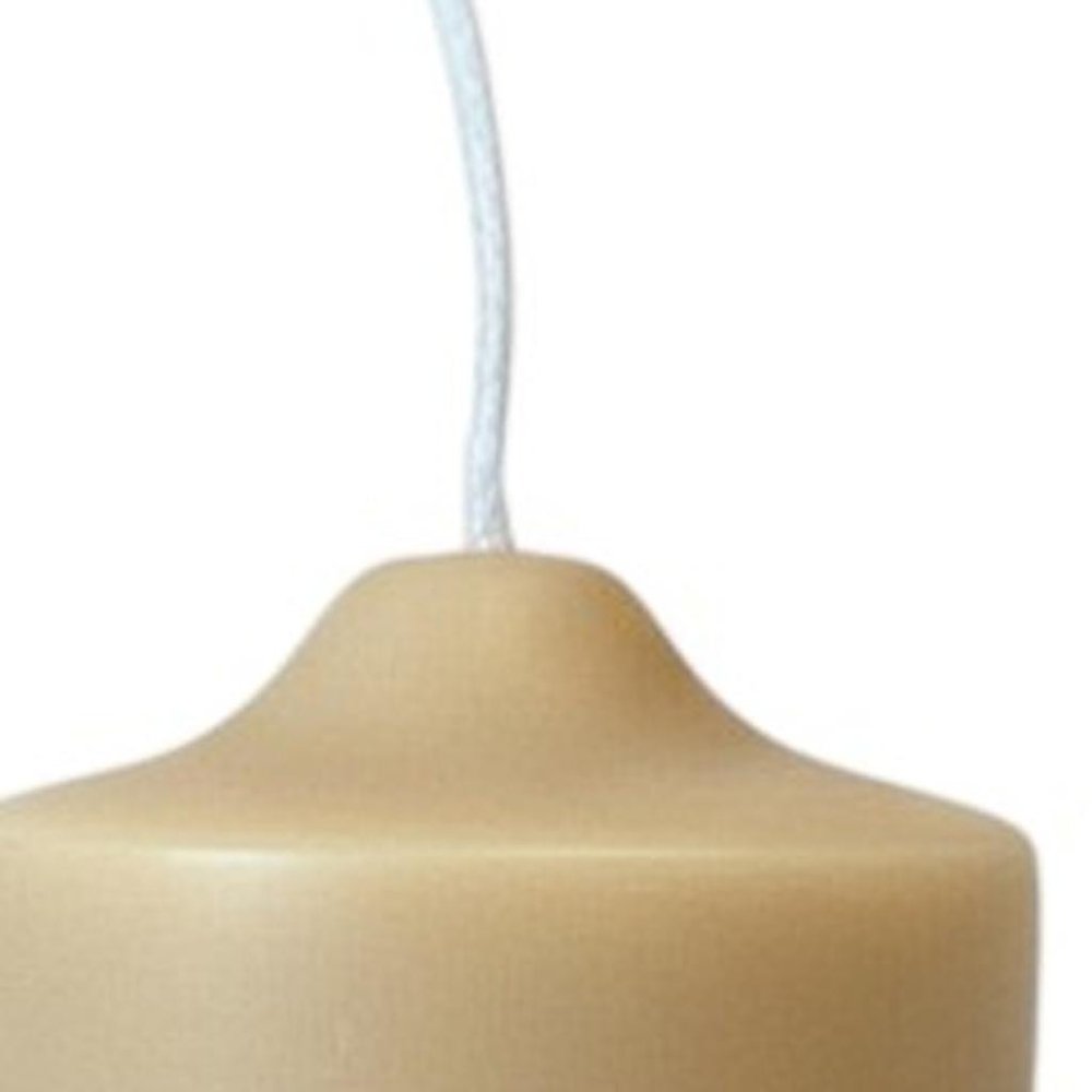 2" Almond White Tea Scented Candle Round Pillar — view 3