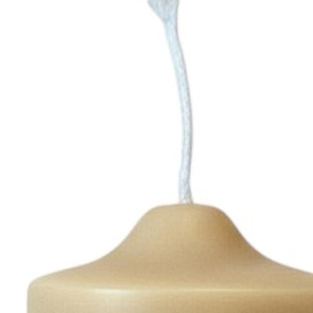 2" Almond White Tea Scented Candle Round Pillar HomeRoots