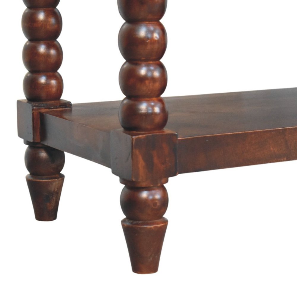 35" Tan And Dark Brown Genuine Leather And Solid Wood Upholstered Storage Bench With Drawers And Shelves HomeRoots