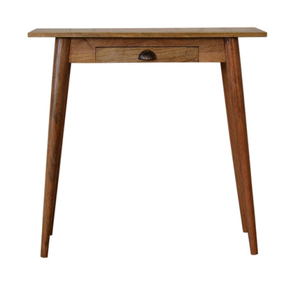 32" Brown Solid Wood Writing Desk HomeRoots