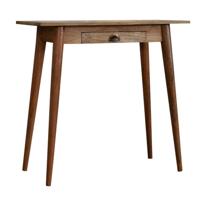 32" Brown Solid Wood Writing Desk HomeRoots