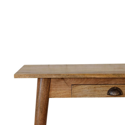 32" Brown Solid Wood Writing Desk HomeRoots