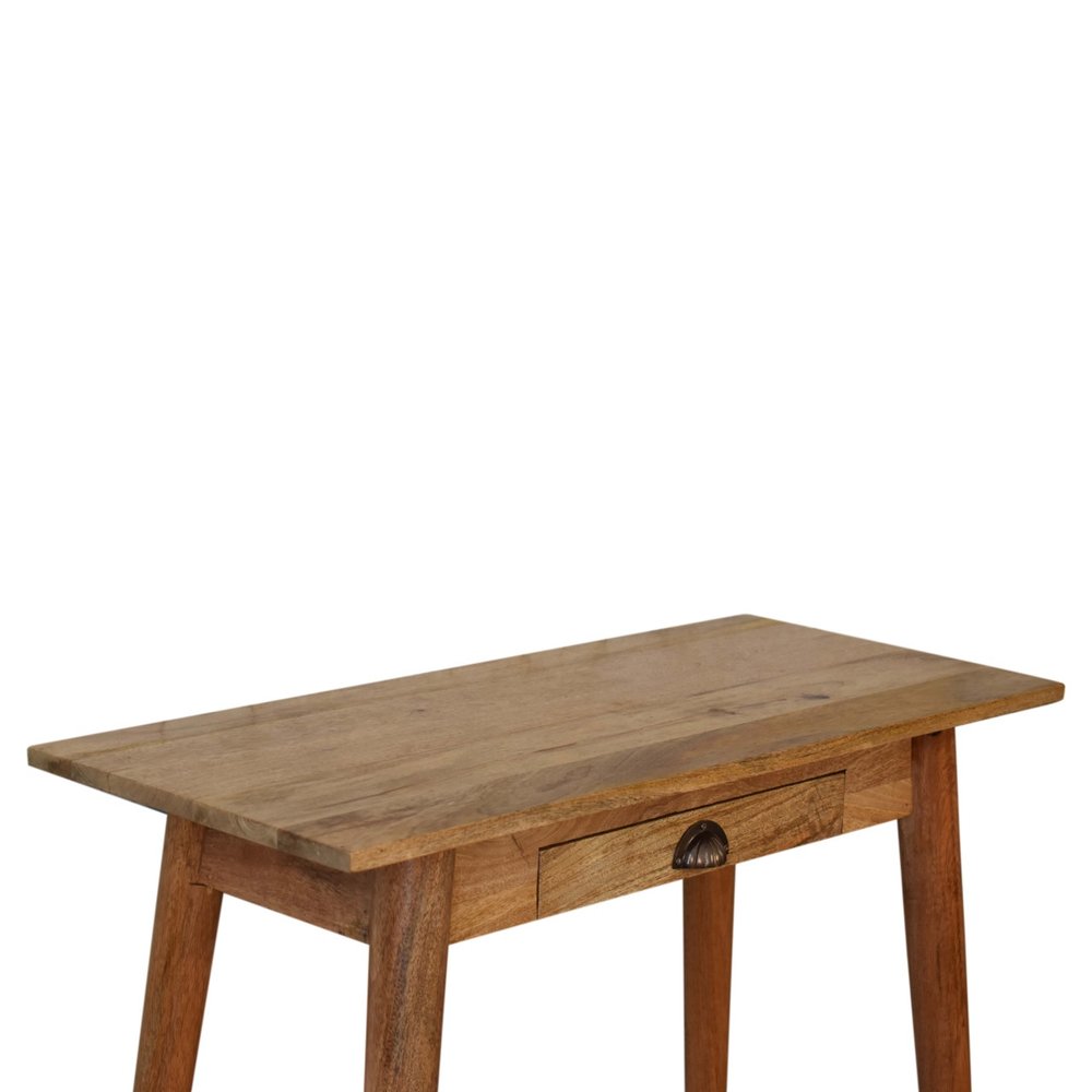 32" Brown Solid Wood Writing Desk HomeRoots