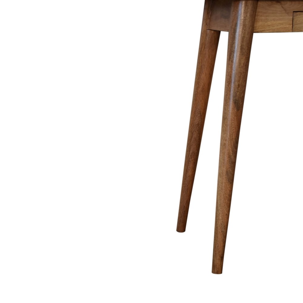 32" Brown Solid Wood Writing Desk HomeRoots