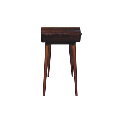 54" Brown Solid Wood Writing Desk With Two Drawers HomeRoots