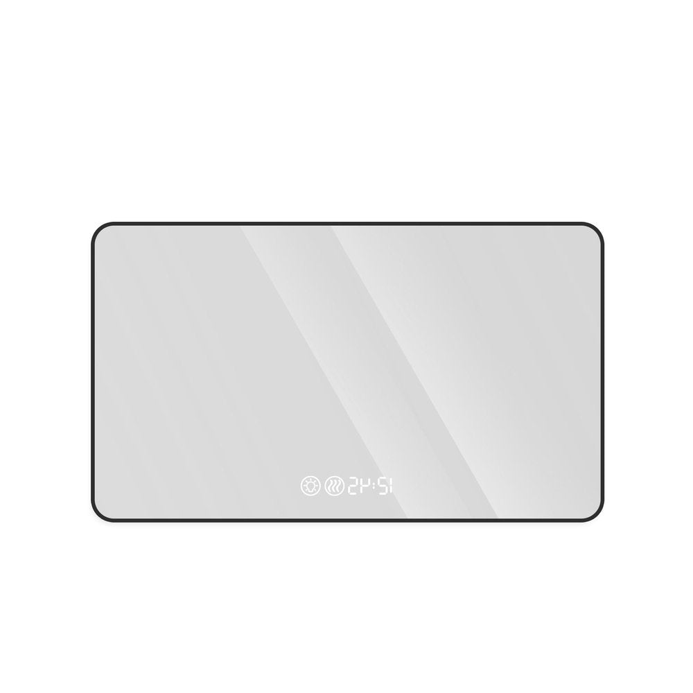39" Black Aluminum Lighted Framed Anti Fog Bathroom Vanity Mirror — view 5