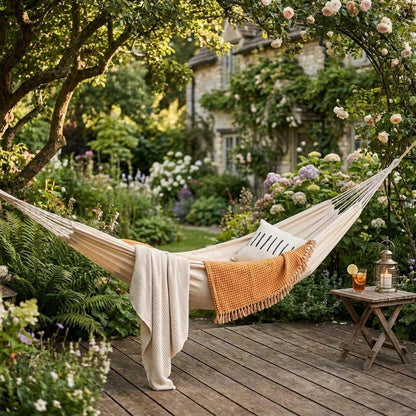 Ivory Single Spreader Bar Hammock HomeRoots
