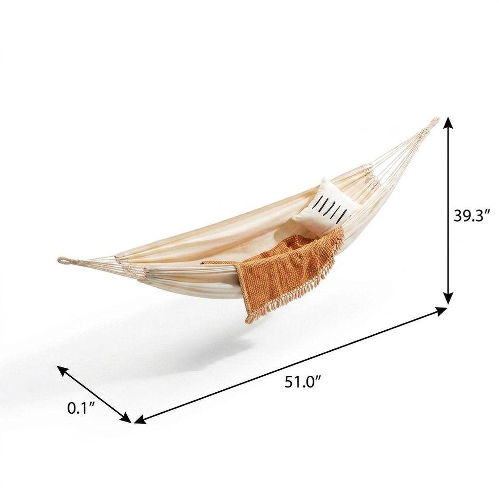 Ivory Single Spreader Bar Hammock HomeRoots
