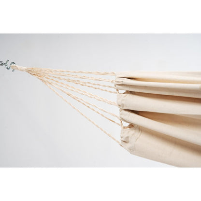 Off White Striped Single Spreader Bar Hammock HomeRoots