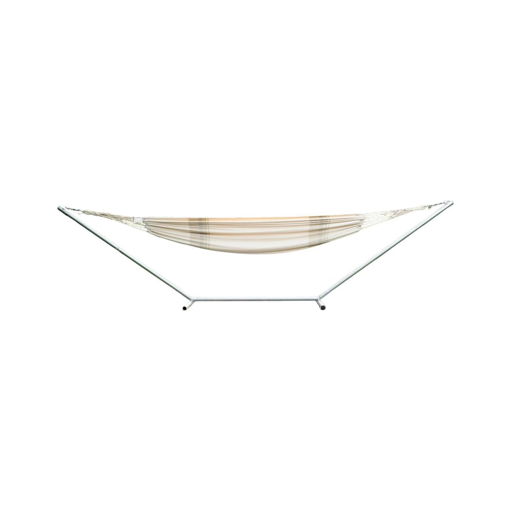 Off White Striped Single Spreader Bar Hammock — view 2