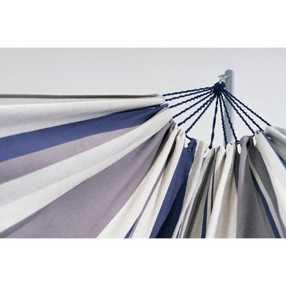 Gray Striped Single Spreader Bar Hammock HomeRoots