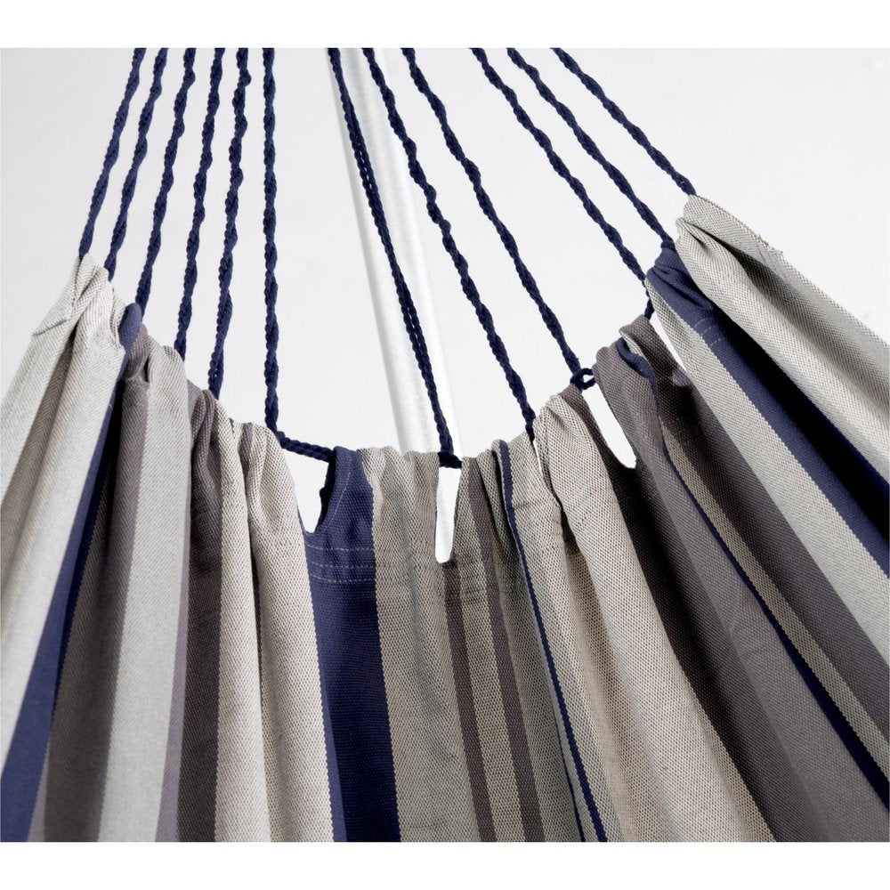 Gray Striped Single Spreader Bar Hammock — view 5
