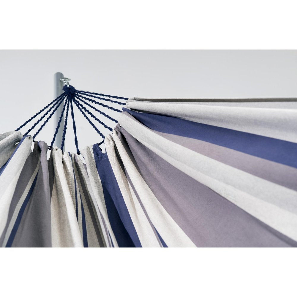 Gray Striped Single Spreader Bar Hammock HomeRoots