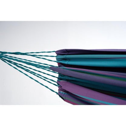 Blue And Purple Striped Single Spreader Bar Hammock HomeRoots