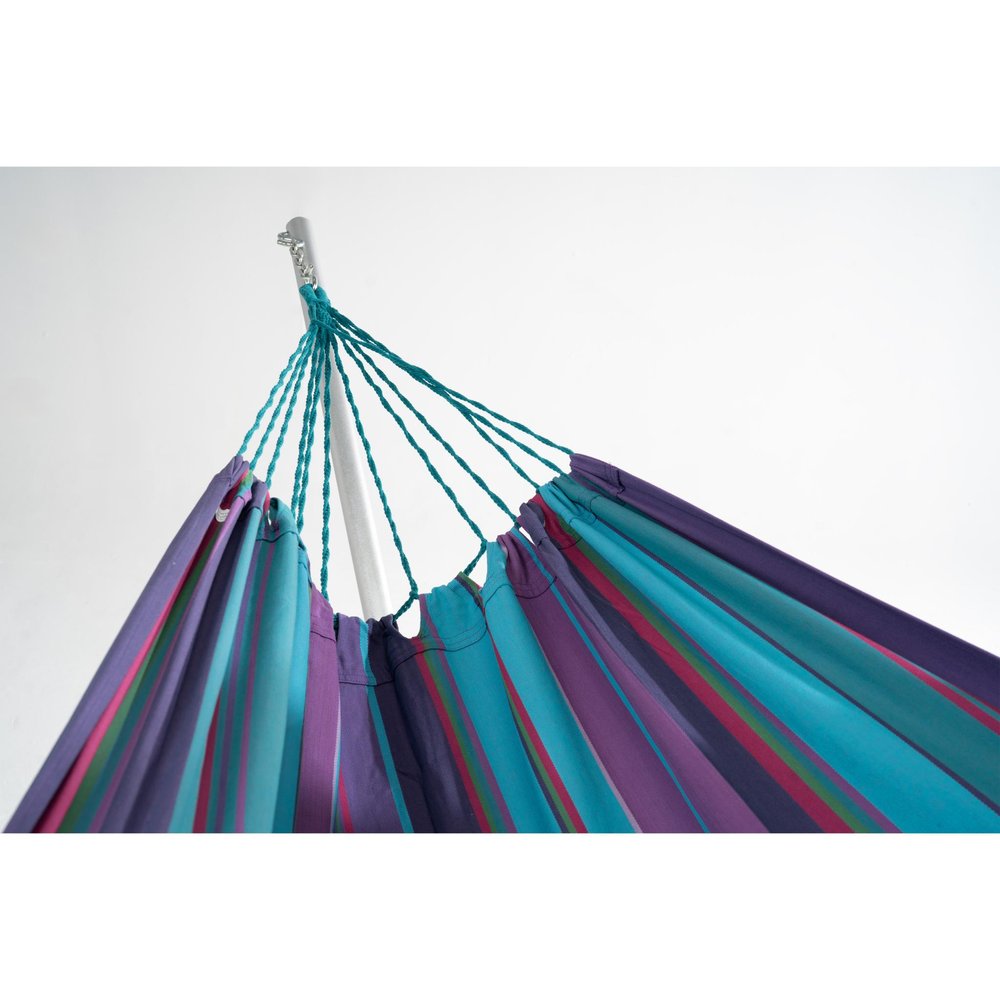 Blue And Purple Striped Single Spreader Bar Hammock — view 7