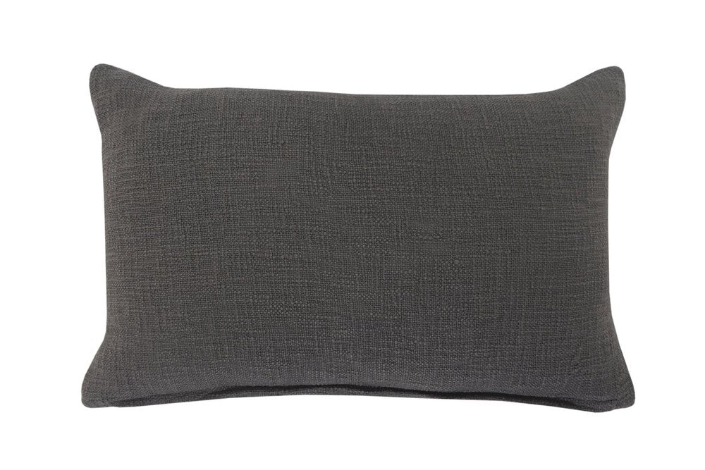 24" X 16" Gray And Cool Gray Lumbar Geometric Cotton Throw Pillow Cover — view 3