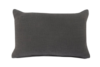 24" X 16" Gray And Cool Gray Lumbar Geometric Cotton Throw Pillow Cover