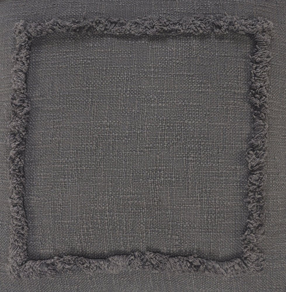 24" X 16" Gray And Cool Gray Lumbar Geometric Cotton Throw Pillow Cover — view 4