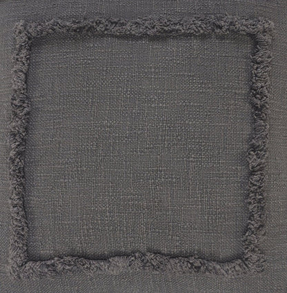 24" X 16" Gray And Cool Gray Lumbar Geometric Cotton Throw Pillow Cover
