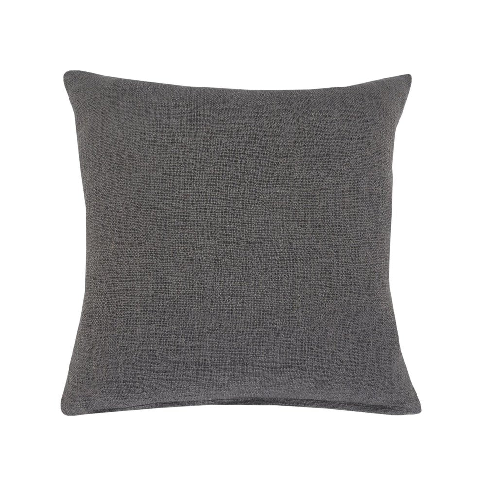 20" Gray And Cool Gray Geometric Cotton Throw Pillow Cover