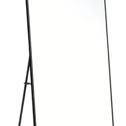 64" Black Aluminum Freestanding And Wall Mounted Framed Full Length Mirror