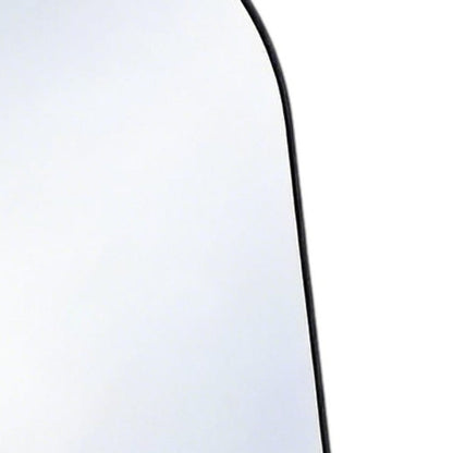 56" Black Aluminum Arch Freestanding And Wall Mounted Framed Full Length Mirror