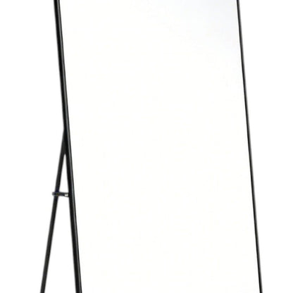 67" Black Aluminum Freestanding And Wall Mounted Framed Full Length Mirror