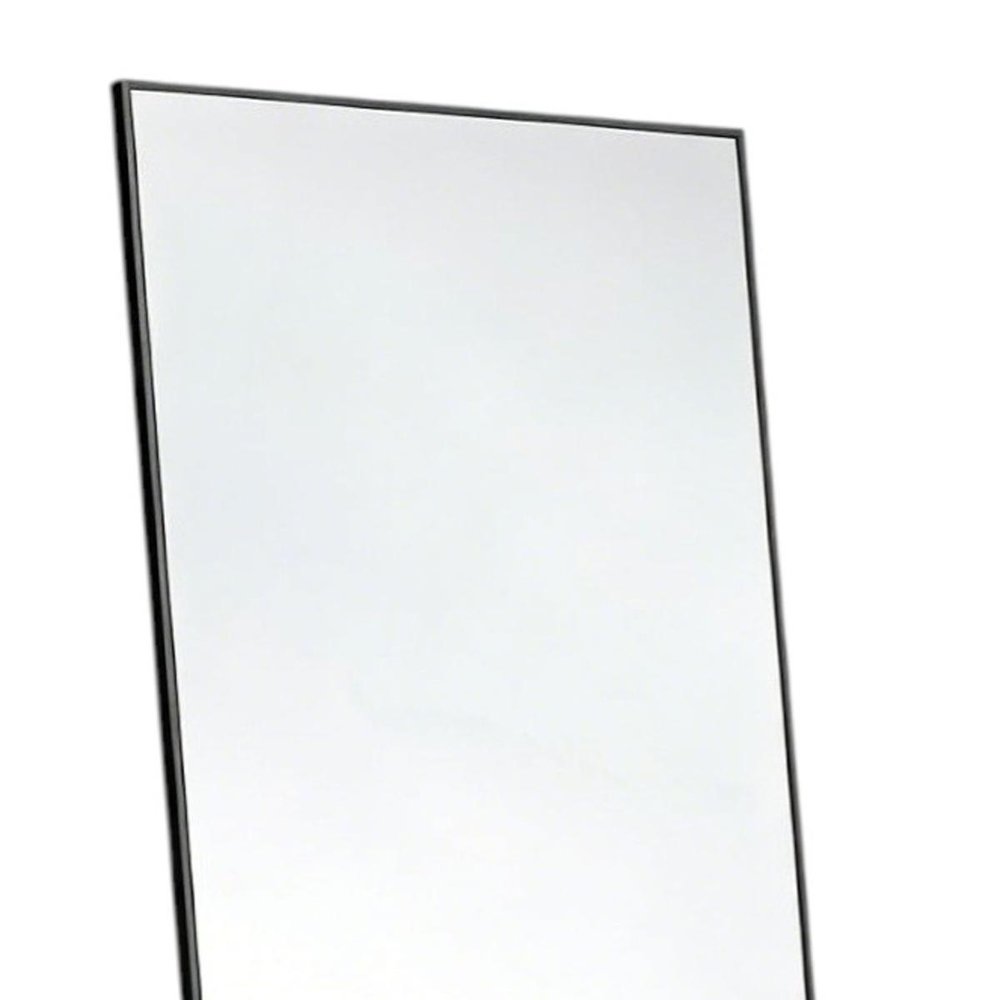 67" Black Aluminum Freestanding And Wall Mounted Framed Full Length Mirror — view 5