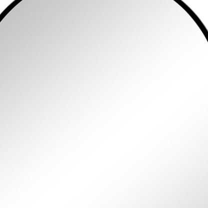 30" Black Aluminum Arch Framed Anti Fog Accent Mirror