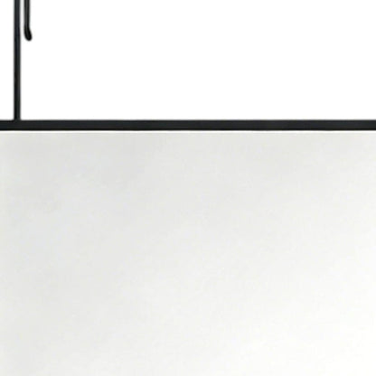 47" Black Aluminum Over the Door Framed Accent Mirror