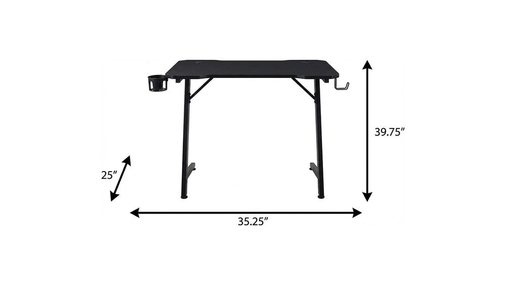 Adjustable Black Wood and Stainless Steel Rolling Writing Desk — view 8