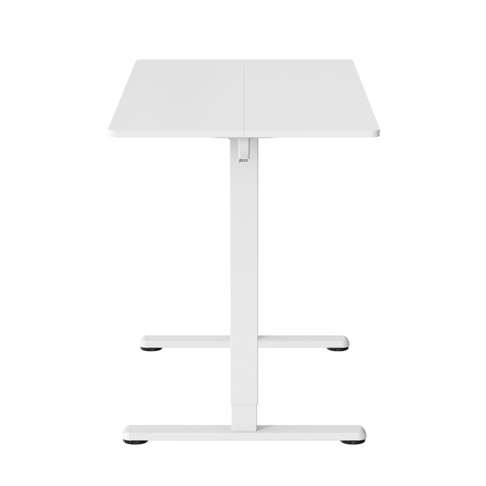 Adjustable White Wood and Steel Standing Desk — view 4
