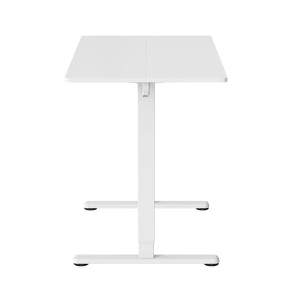 Adjustable White Wood and Steel Standing Desk HomeRoots