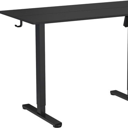 Adjustable Black Wood and Steel Standing Desk HomeRoots