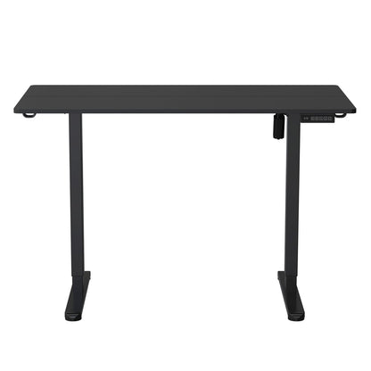 Adjustable Black Wood and Steel Standing Desk