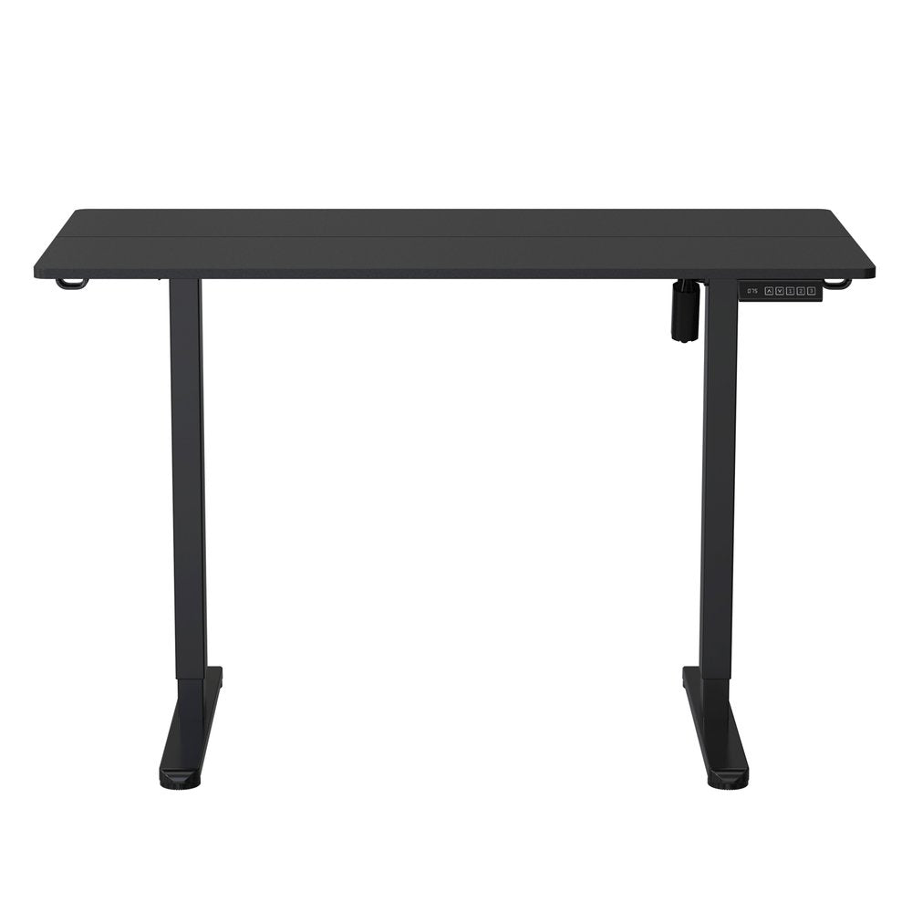 Adjustable Black Wood and Steel Standing Desk HomeRoots