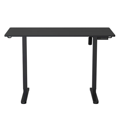 Adjustable Black Wood and Steel Standing Desk HomeRoots