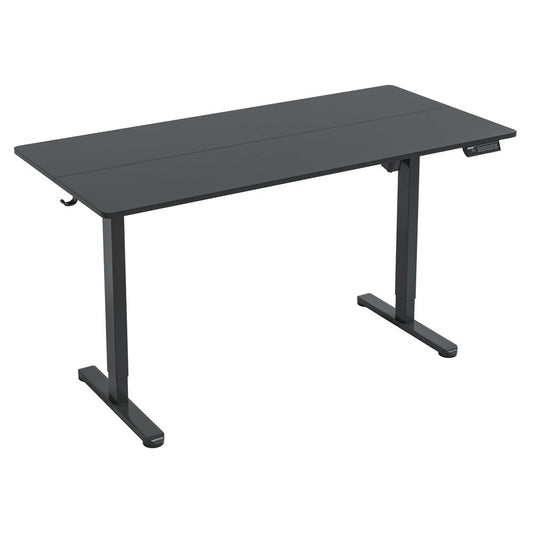 Adjustable Black Wood and Steel Standing Desk HomeRoots
