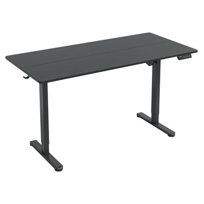 Adjustable Black Wood and Steel Standing Desk
