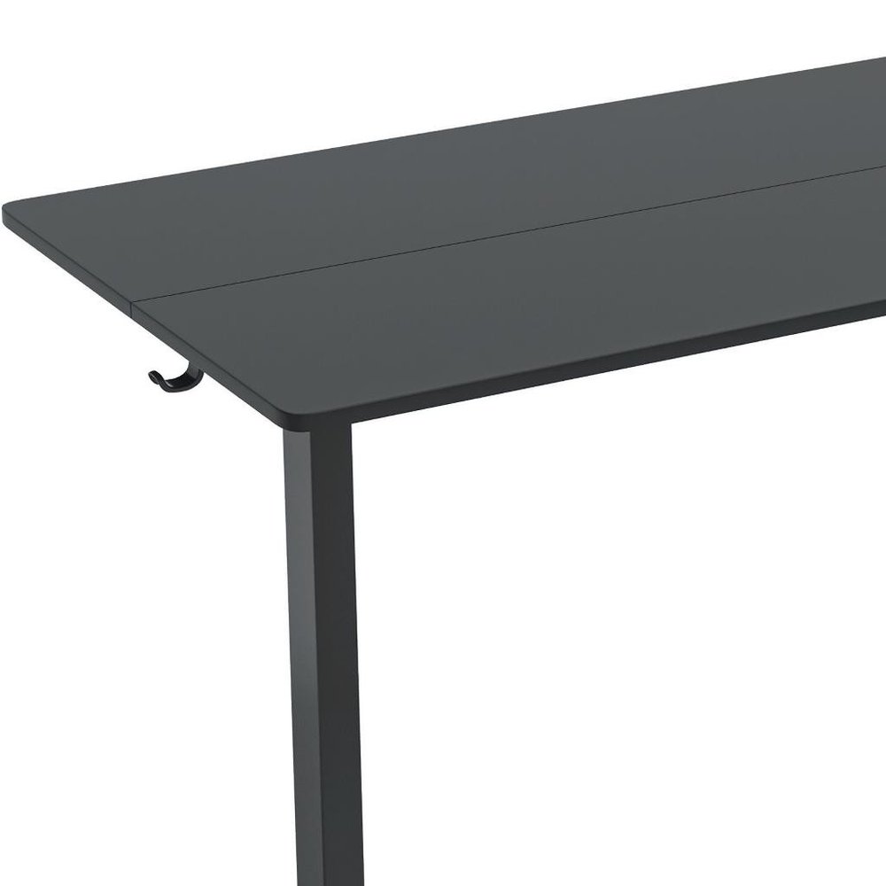 Adjustable Black Wood and Steel Standing Desk — view 5