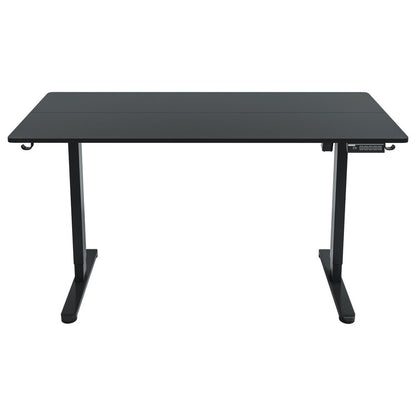 Adjustable Black Wood and Steel Standing Desk