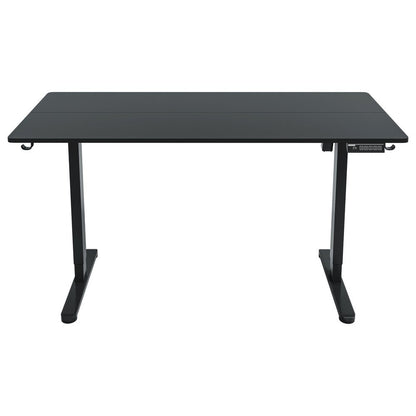 Adjustable Black Wood and Steel Standing Desk HomeRoots