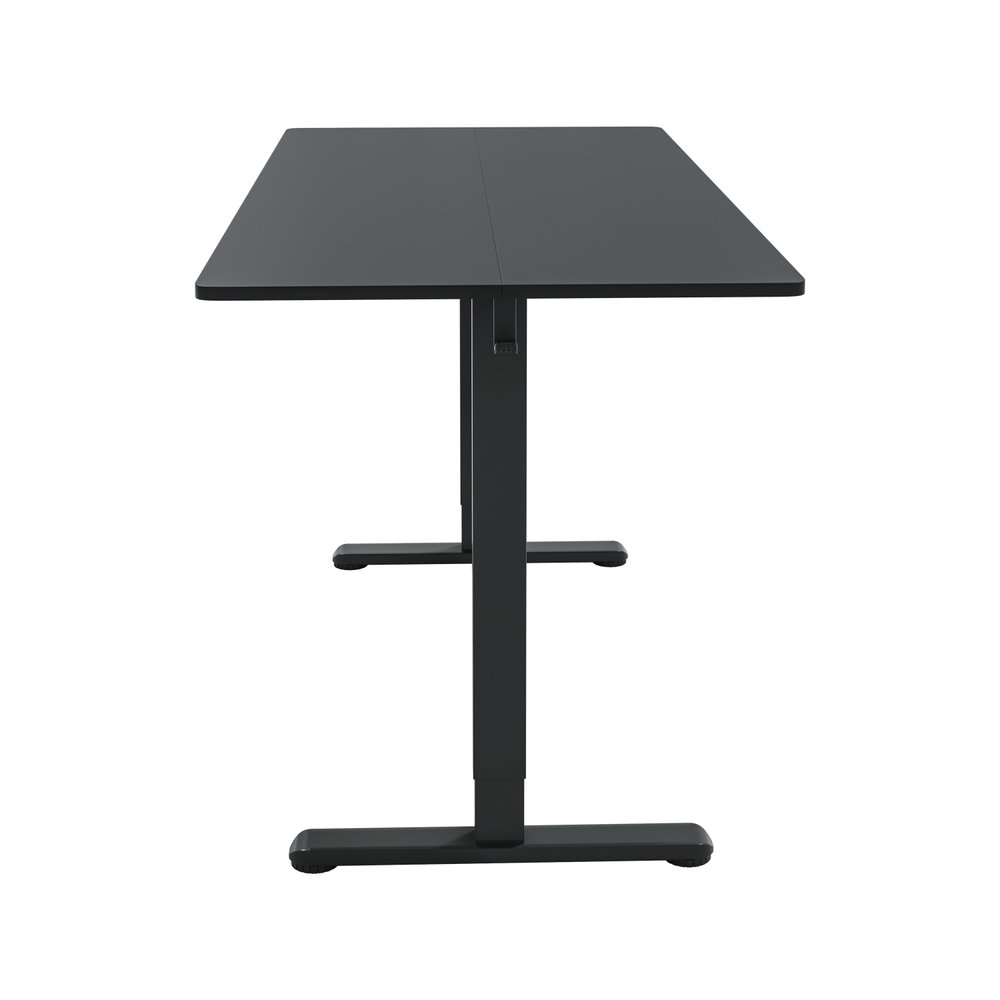 Adjustable Black Wood and Steel Standing Desk — view 4