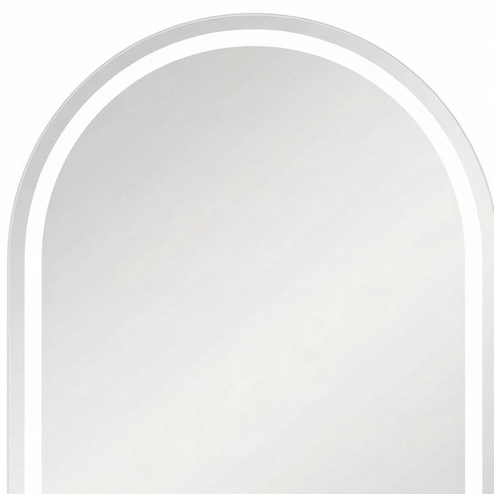 28" Arch Lighted Frameless Bathroom Vanity Mirror — view 2