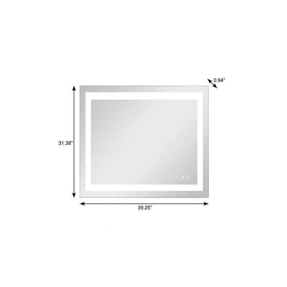 31" Lighted Frameless Anti Fog Bathroom Vanity Mirror — view 7