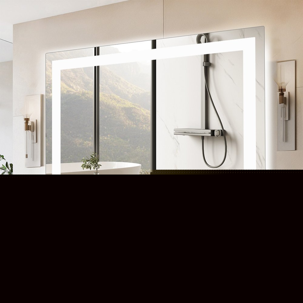 35" Lighted Frameless Bathroom Vanity Mirror — view 2