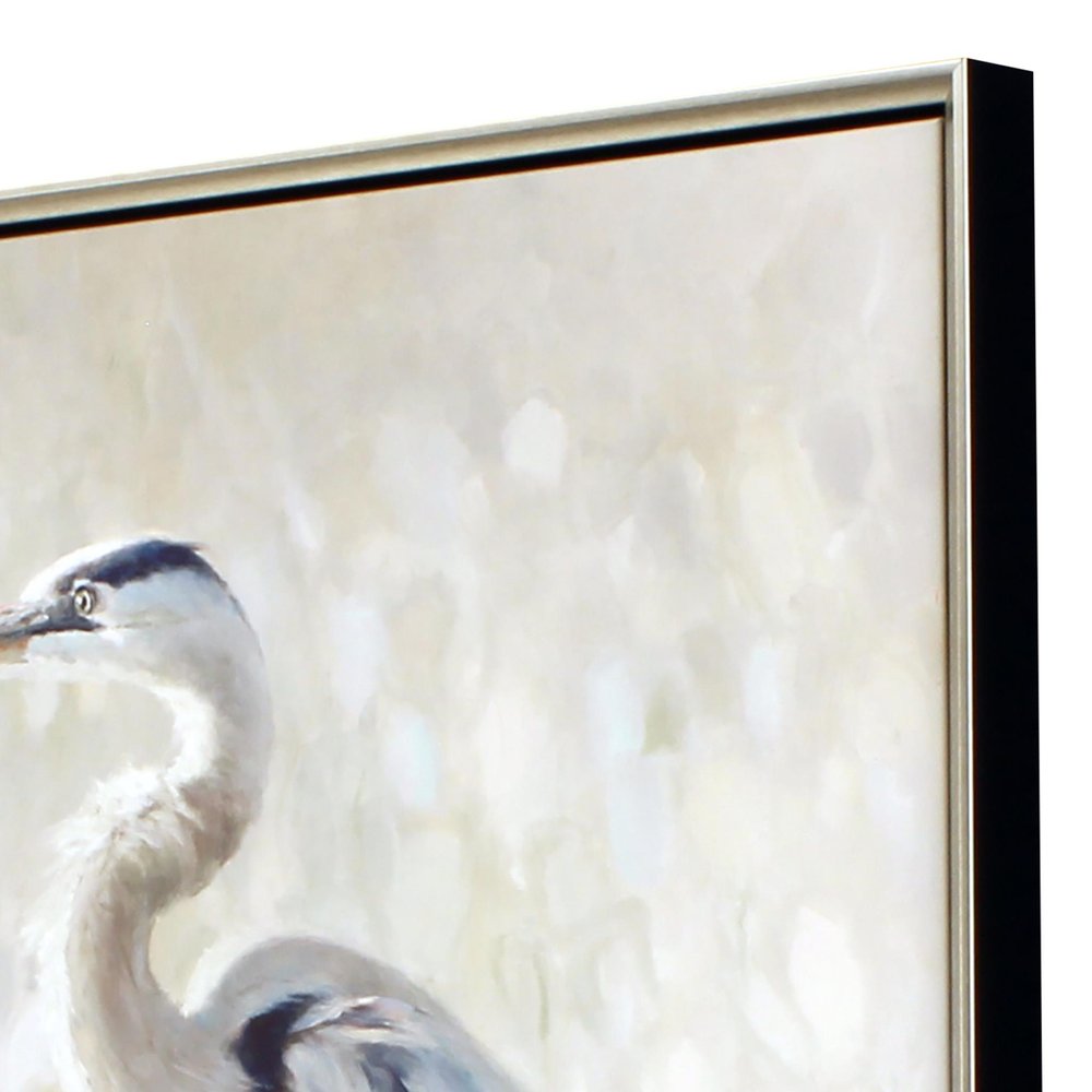 Great Blue Heron II Silver Floater Frame Wall Art — view 1